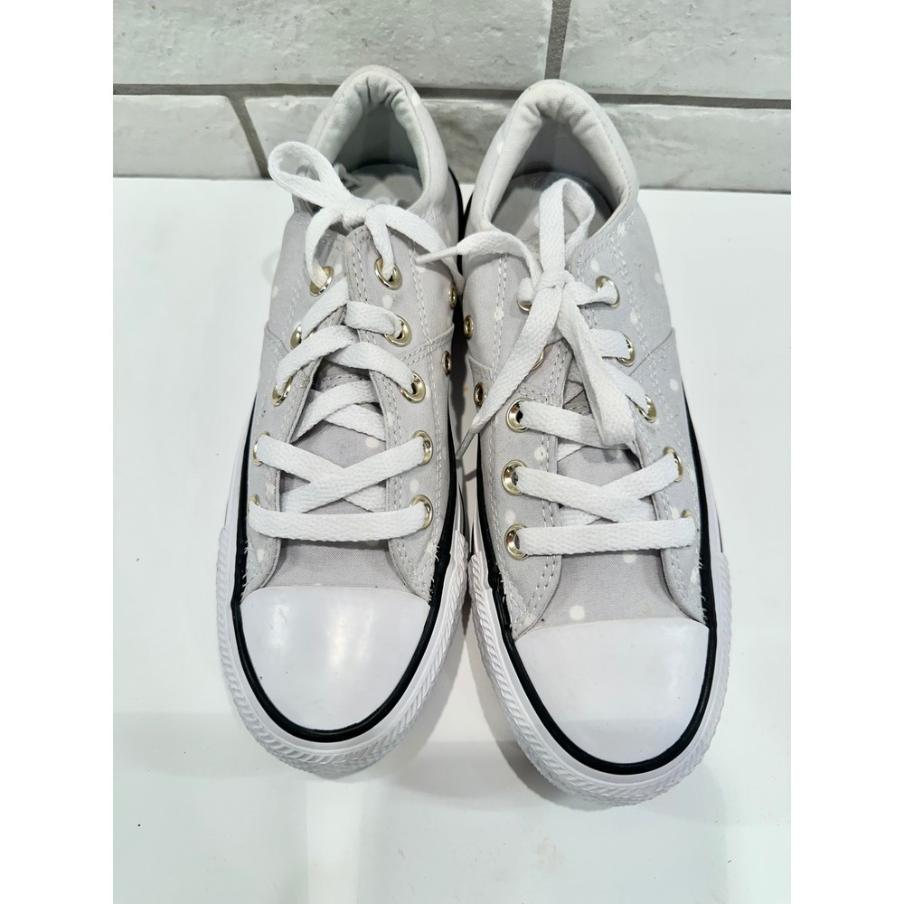 Converse All Star Polka Dot Low Top Sneakers Women's‎ Size 5 Gray White - Picture 2 of 10